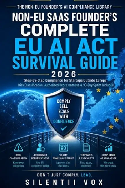 Non-EU SaaS Founder's Complete EU AI Act Survival Guide 2026: Step-by-Step Compliance for Startups Outside Europe - Risk Classification, Authorized Re by Silentii Vox