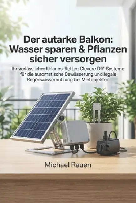 Der autarke Balkon: Wasser sparen & Pflanzen sicher versorgen: Ihr verlässlicher Urlaubs-Retter: Clevere DIY-Systeme für die automatische Bewässerung by Michael Rauen