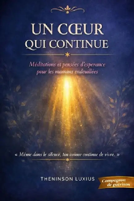 Un Coeur qui Continue: Méditations et pensées d'espérance pour les mamans endeuillées by Theninson Luxius