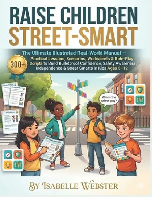 Raise Children Street-Smart: The Ultimate Illustrated Real-World Manual - 300+ Practical Lessons, Scenarios, Worksheets & Role-Play Scripts to Build B by Isabelle Webster