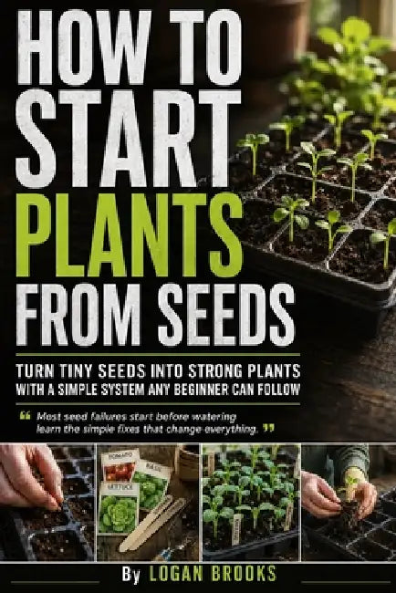 How to Start Plants from Seeds: A Beginner-Friendly Seed Starting Guide for Growing Strong Vegetables, Herbs, Tomatoes, and House Plants Indoors or Ou by Logan Brooks