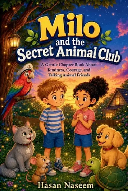 Milo and the Secret Animal Club: A Gentle Chapter Book About Kindness, Courage, and Talking Animal Friends by Hasan Naseem