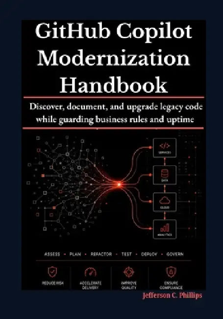 GitHub Copilot Modernization Handbook: Discover, document, and upgrade legacy code while guarding business rules and uptime. by Jefferson C. Phillips