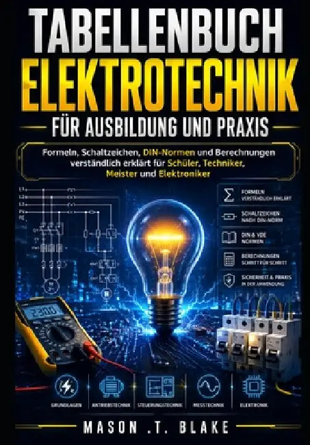Tabellenbuch Elektrotechnik für Ausbildung und Praxis: Formeln, Schaltzeichen, DIN-Normen und Berechnungen verständlich erklärt für Schüler, Techniker by Mason T. Blake