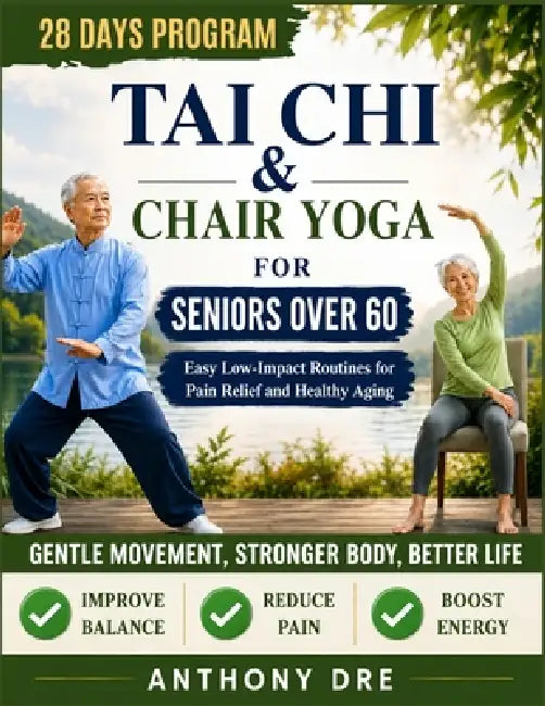 Tai CHI & Chair Yoga for Seniors Over 60: Easy Low-Impact Routines for Better Mobility, Pain Relief, and Healthy Aging by Anthony Dre