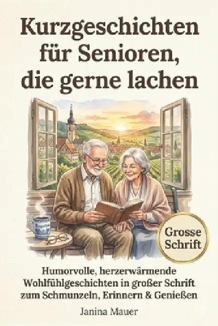 Kurzgeschichten für Senioren, die gerne lachen: Erhebende, humorvolle und herzerwärmende Wohlfühl-Kurzgeschichten in Großdruck - Lustige Geschichten z by Janina Mauer