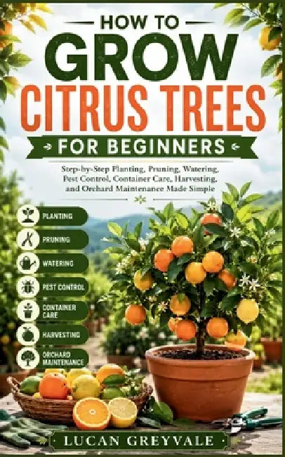 How to Grow Citrus Trees for Beginners: Step-by-Step Planting, Pruning, Watering, Pest Control, Container Care, Harvesting, and Orchard Maintenance Ma by Lucan Greyvale