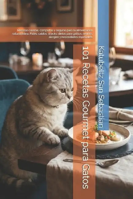 101 Recetas Gourmet para Gatos: Recetas caseras, completas y seguras para la alimentación natural felina. Patés, caldos, snacks, dietas para gatitos, by Katubeltz San Sebastian