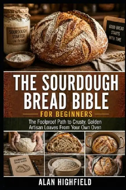 The Sourdough Bread Bible for Beginners: Your Foolproof Guide to Crusty, Golden and Delicious Artisan Loaves From Your Own Oven Easy Sourdough Baking by Alan Highfield