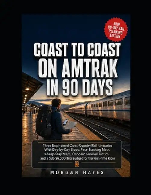 Coast to Coast on Amtrak in 90 Days: Three Engineered Cross-Country Rail Itineraries With Day-by-Day Stops, Pass-Stacking Math, Cheap-Stay Maps, Onboa by Morgan Hayes