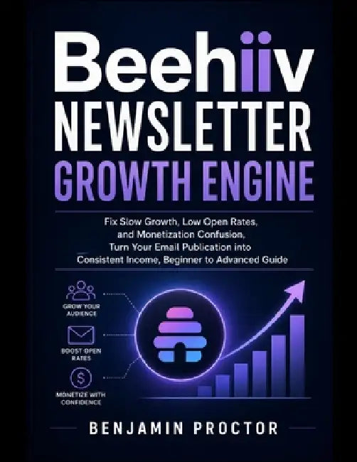 Beehiiv Newsletter Growth Engine: Fix Slow Growth, Low Open Rates, and Monetization Confusion, Turn Your Email Publication into Consistent Income, Beg by Benjamin Proctor