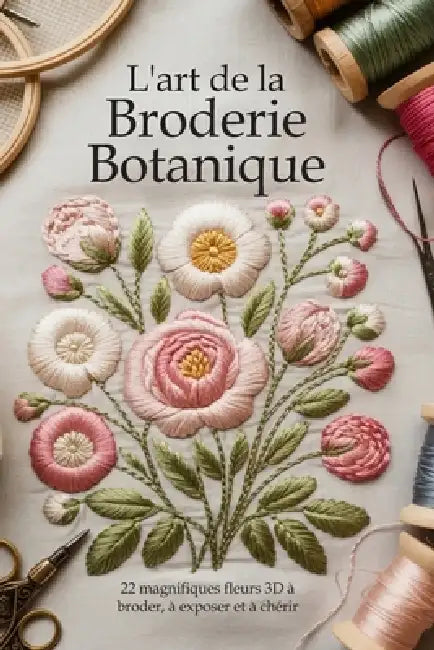 L'art de la Broderie Botanique: 22 magnifiques fleurs 3D à broder, à exposer et à chérir by Donsah Nana Kayaku