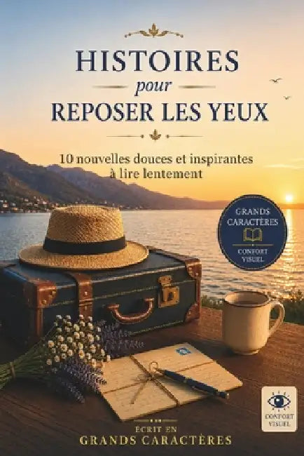 Histoires pour Reposer les Yeux: 10 histoires en très grands caractères format 20. Confort visuel. Idéal pour malvoyants, DMLA, Alzheimer ou pour stim by Editions Lecture Confortable