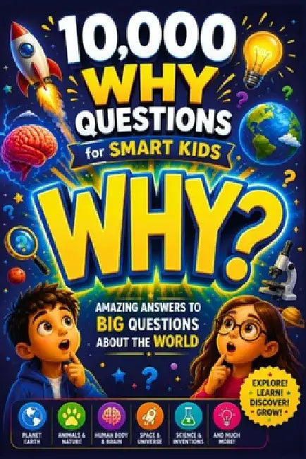 10000 Whys Questions for Kids: Amazing Answers to Big Questions About the World, Science, Space, Animals, and the Human Body by 10000 Why