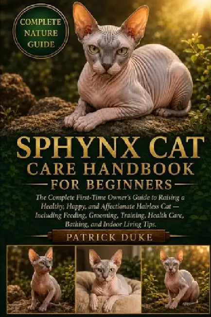 Sphynx Cat Care Handbook for Beginners: The Complete First-Time Owner's Guide to Raising a Healthy, Happy, and Affectionate Hairless Cat - Including F by Patrick Duke