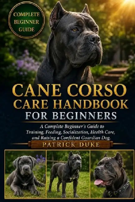 Cane Corso Care Handbook for Beginners: A Complete Beginner's Guide to Training, Feeding, Socialization, Health Care, and Raising a Confident Guardian by Patrick Duke