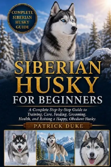 Siberian Husky for Beginners: A Complete Step-by-Step Guide to Training, Care, Feeding, Grooming, Health, and Raising a Happy, Obedient Husky. by Patrick Duke