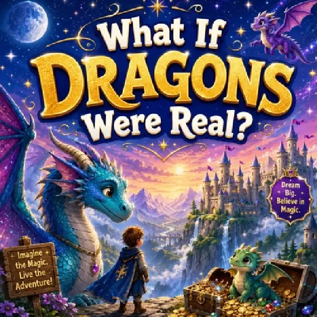 What If Dragons Were Real?: Dragon Books for Kids by Adam Free