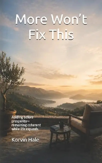 More Won't Fix This: Abiding before prosperity - remaining coherent while life expands by Korvin Hale