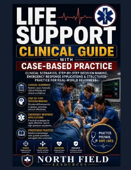 Life Support Clinical Guide with Case-Based Practice: Clinical Scenarios, Step-by-Step Decision Making, Emergency Response Applications & Structured P by North Field Resources