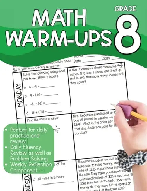 Daily Warm-Ups: Math for Eighth Grade: Fluency, Problem Solving and Critical Thinking by Jennifer Smith Jochen