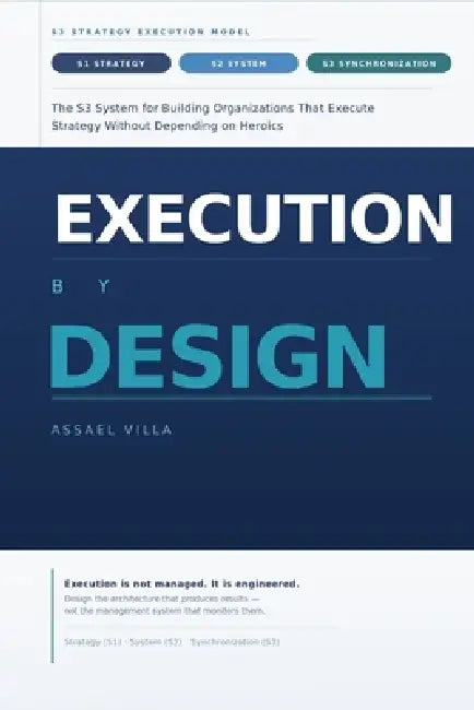 Execution by Design: The S3 System for Building Organizations That Execute Strategy Without Depending on Heroics by Assael Villa
