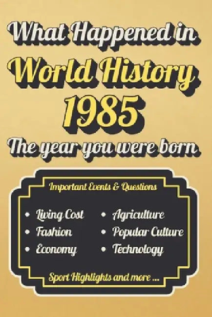 What happened in world history 1985: The year you were born l A year to remember 1985 l Important Events, Sports Highlights, Technological Advances, C by Curious Chrony