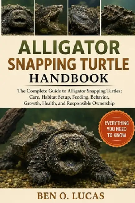 Alligator Snapping Turtle Handbook: The Complete Guide to Alligator Snapping Turtles: Care, Habitat Setup, Feeding, Behavior, Growth, Health, and Resp by Ben O. Lucas