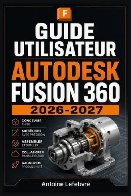 Autodesk Fusion 360 2026-2027: Un manuel de parcours structuré et détaillé pour une utilisation quotidienne et un succès à long terme. by Antoine Lefebvre