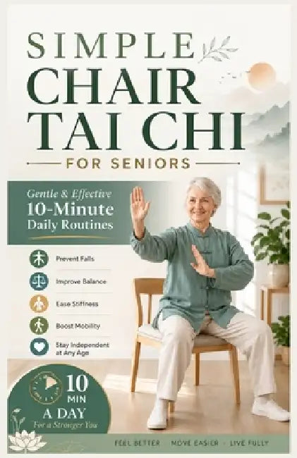 Simple Chair Tai CHI for Seniors: Gentle & Effective 10-Minute Daily Routines to Prevent Falls, Improve Balance, Ease Stiffness Boost Mobility, Stay I by Ethan Rowley