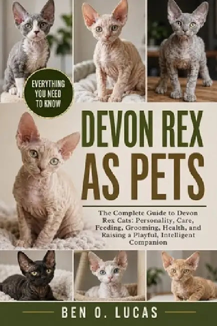 Devon Rex as Pets: The Complete Guide to Devon Rex Cats: Personality, Care, Feeding, Grooming, Health, and Raising a Playful, Intelligent Companion by Ben O. Lucas