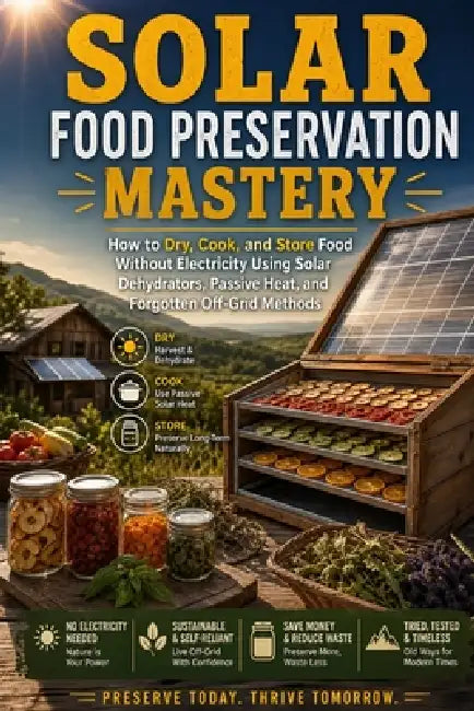 Solar Food Preservation Mastery: How to Dry, Cook, and Store Food Without Electricity Using Solar Dehydrators, Passive Heat, and Forgotten Off-Grid Me by V. Rhea
