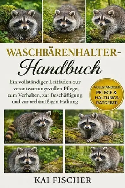 Waschbärenhalter-Handbuch: Ein vollständiger Leitfaden zur verantwortungsvollen Pflege, zum Verhalten, zur Beschäftigung und zur rechtmäßigen Haltung by Kai Fischer