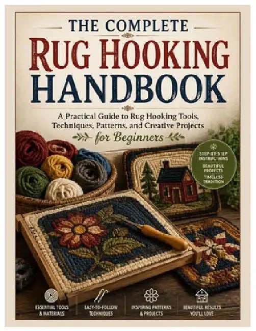 The Complete Rug Hooking Handbook: A Practical Guide to Rug Hooking Tools, Techniques, Patterns, and Creative Projects for Beginners by Daryl Meadows