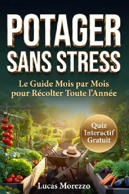 POTAGER SANS STRESS Semez, Cultivez, Récoltez Saison après Saison Sans Expérience: Le Guide Complet du Potager Mois par Mois pour Débutants Sans Expér by Lucas Morezzo