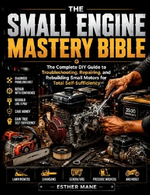 The Small Engine Mastery Bible: The Complete DIY Guide to Troubleshooting, Repairing, and Rebuilding Small Motors for Total Self-Sufficiency by Esther Mane