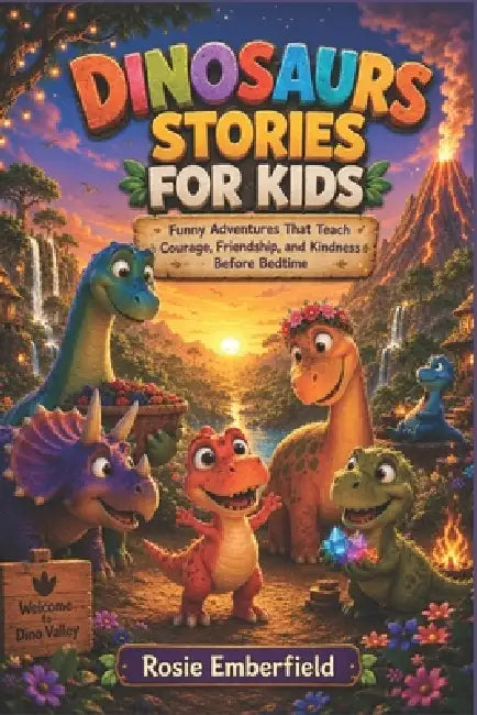 Dinosaurs Stories for Kids: Funny Adventures That Teach Courage, Friendship and Kindness Before Bedtime by Rosie Emberfield