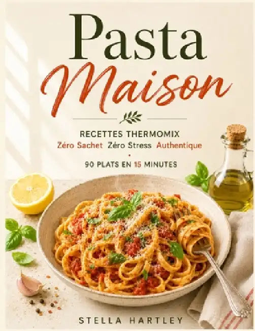Pasta Maison: Recettes Thermomix Zéro Sachet Zéro Stress Authentique 90 Plats en 15 Minutes by Stella Hartley