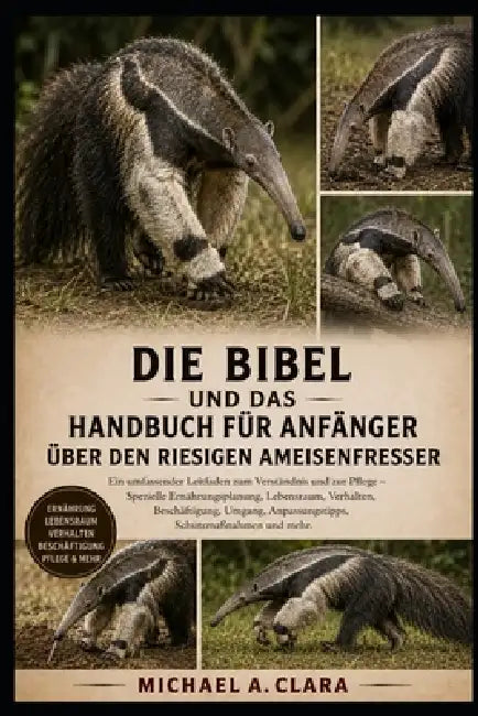 Die Bibel Und Das Handbuch Für Anfänger Über Den Riesigen Ameisenfresser: Ein umfassender Leitfaden zum Verständnis und zur Pflege - Spezielle Ernähru by Michael A. Clara