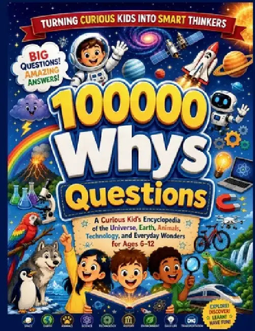 100000 Whys Questions: A Curious Kid's Encyclopedia of the Universe, Earth, Animals, Technology, and Everyday Wonders for Ages 6-12 by Elric M. Thorneby