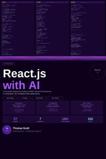 React.js with AI: A Complete Beginner's Guide to Modern React Development, AI Integration, and Intelligent Web Applications by Thomas Scott