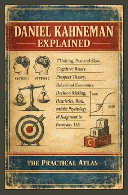 Daniel Kahneman Explained: Thinking, Fast and Slow, Cognitive Biases, Prospect Theory, Behavioral Economics, Decision Making, Heuristics, Risk, and th by The Practical Atlas