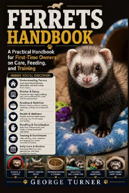 Ferrets Handbook: A Practical Handbook for First-Time Owners on Care, Feeding, and Training by George Turner