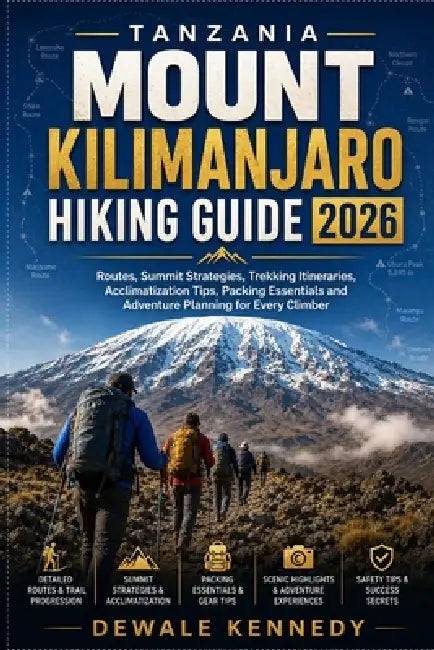 Tanzania Mount Kilimanjaro Hiking Guide 2026: Routes, Summit Strategies, Trekking Itineraries, Acclimatization Tips, Packing Essentials and Adventure by Dewale Kennedy
