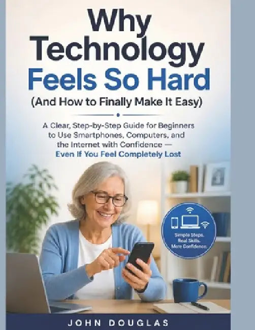 Why Technology Feels So Hard (And How to Finally Make It Easy): A Clear, Step-by-Step Guide for Beginners to Use Smartphones, Computers, and the Inter by John Douglas