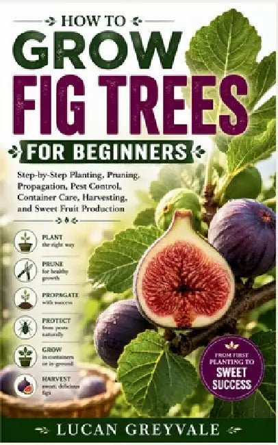 How to Grow Fig Trees for Beginners: Step-by-Step Planting, Pruning, Propagation, Pest Control, Container Care, Harvesting, and Sweet Fruit Production by Lucan Greyvale