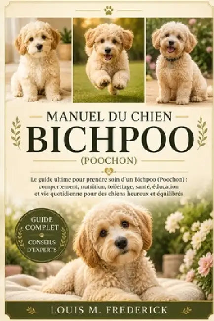 Manuel Du Chien Bichpoo: Le guide ultime pour prendre soin d'un Bichpoo (Poochon): comportement, nutrition, toilettage, santé, éducation et vie quotid by Louis M. Frederick