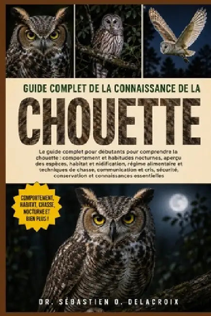 Guide Complet de la Connaissance de la Chouette: Le guide complet pour débutants pour comprendre la chouette: comportement et habitudes nocturnes, ape by Sébastien O. Delacroix