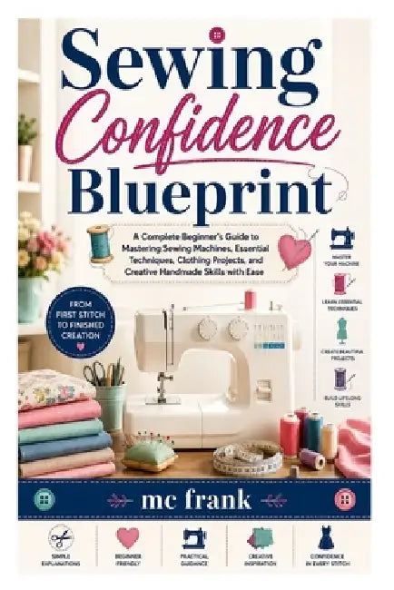 Sewing Confidence Blueprint: A Complete Beginner's Guide to Mastering Sewing Machines, Essential Techniques, Clothing Projects, and Creative Handmade by MC Frank