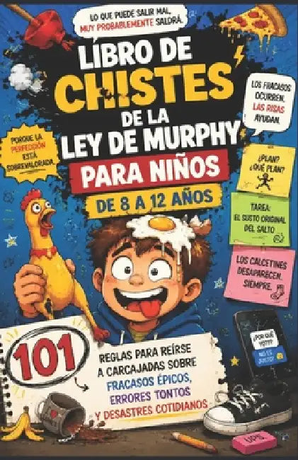 Libro de Chistes de la Ley de Murphy Para Niños de 8 a 12 Años: 101 reglas para reírse a carcajadas sobre fracasos épicos, Errores tontos y desastres by Thomas Benjamin
